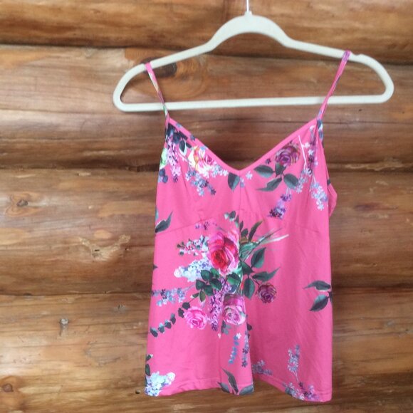 Johnny Was Gisele Silk Floral Boho Semi-sheer Peasant Top w/Babydoll Cami Small - Picture 5 of 7